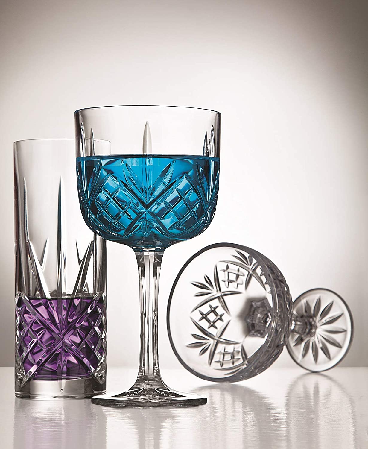 Godinger Dublin Collection Tall Beverage Glasses - Set Of 4 All Purpose Highball - View #6