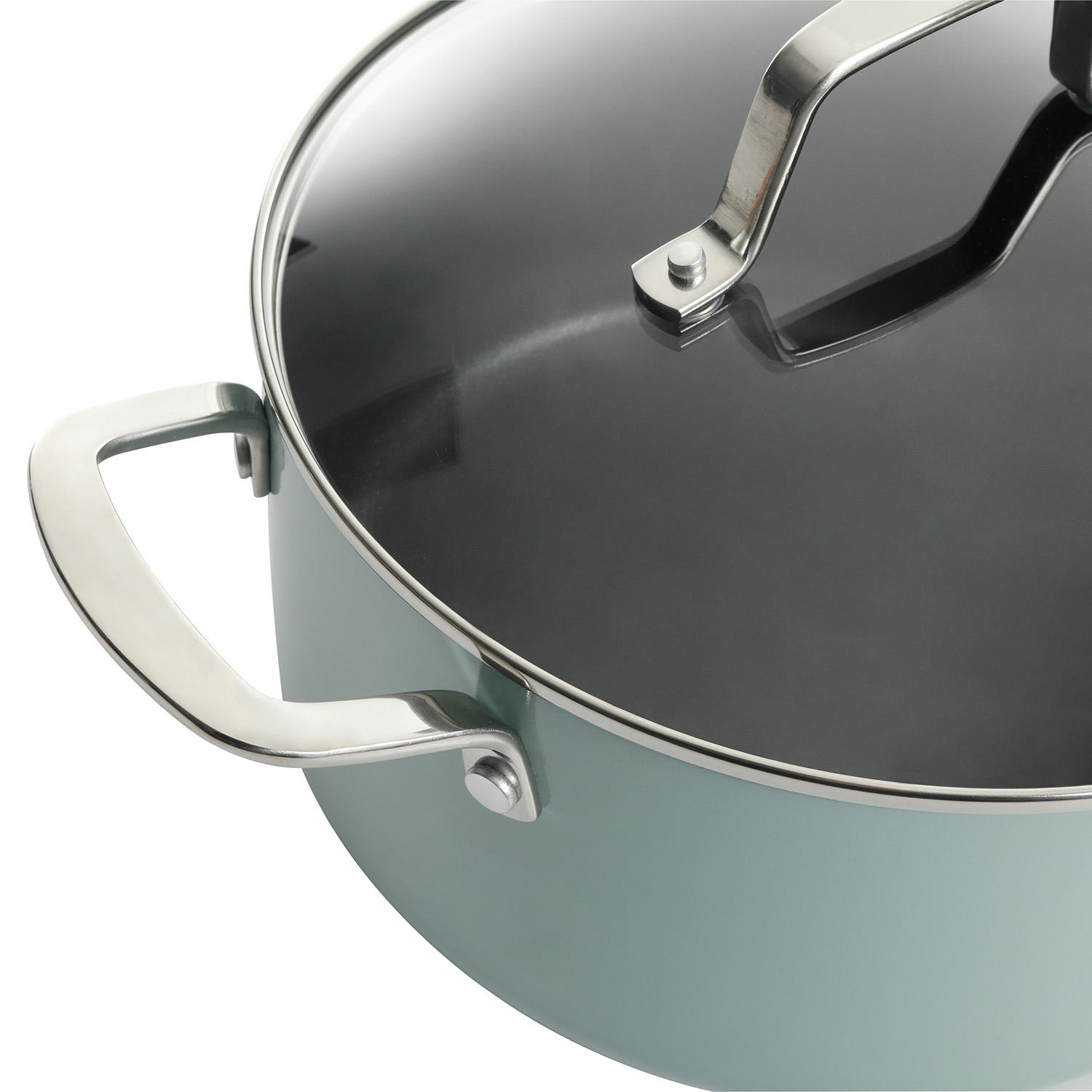 Martha Stewart 14-Piece Nonstick Aluminum Cookware Set, Grey