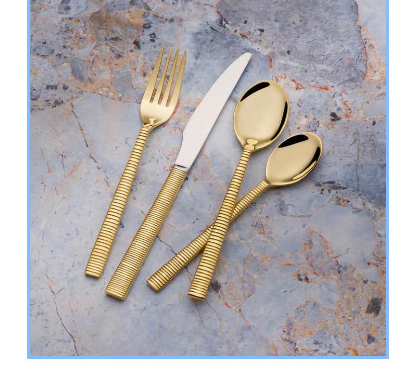 Towle Silversmiths 16-Piece Gold Plated Abbott Flatware Set – Novelty Shop