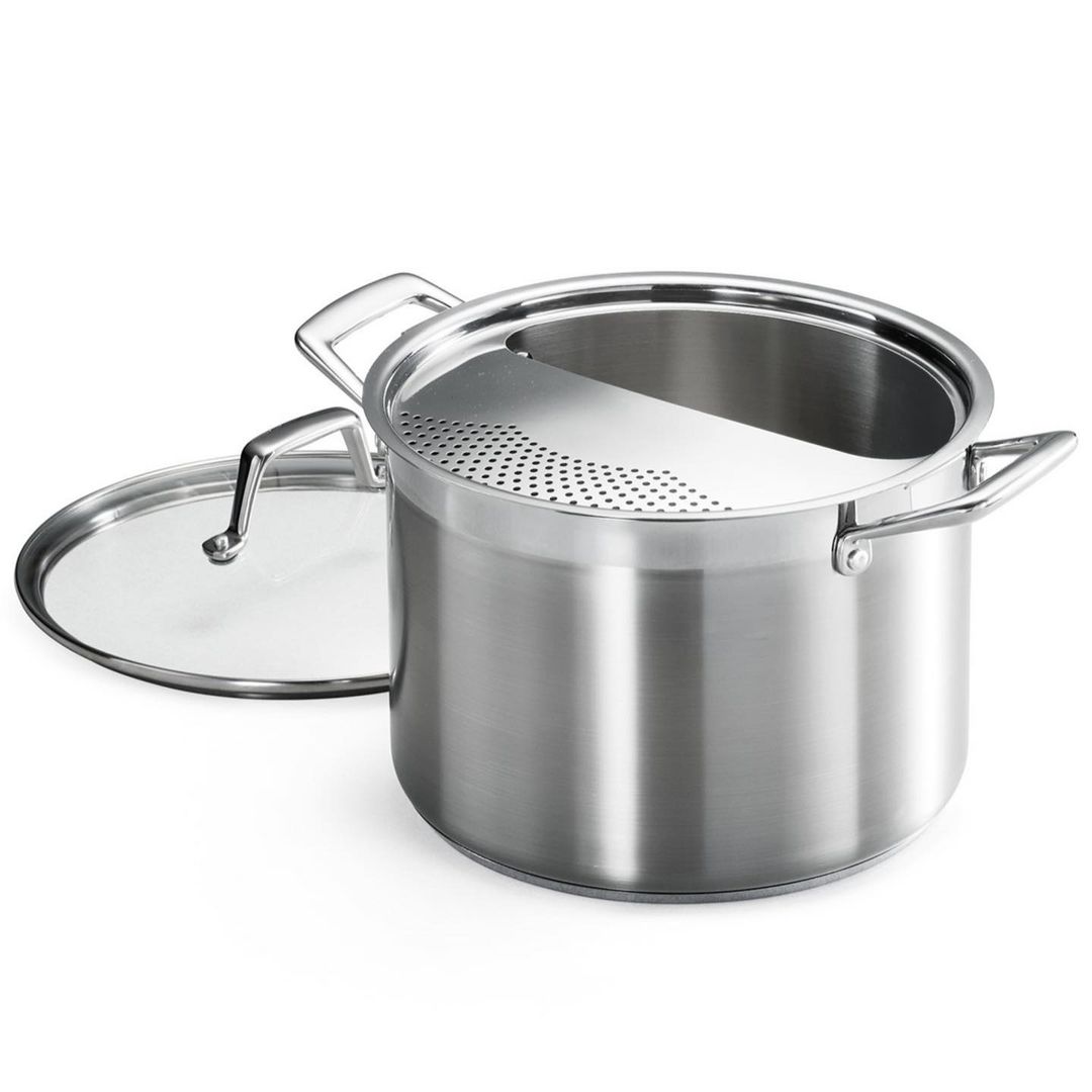 Calphalon Classic 806 6 Quart Stock Pot With Strainer Lid, Pour