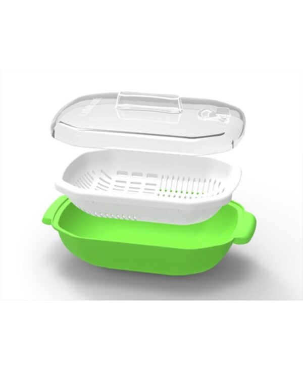 Cuisinart® 3-Piece Plastic Steamer Set in Green/White – Novelty Shop