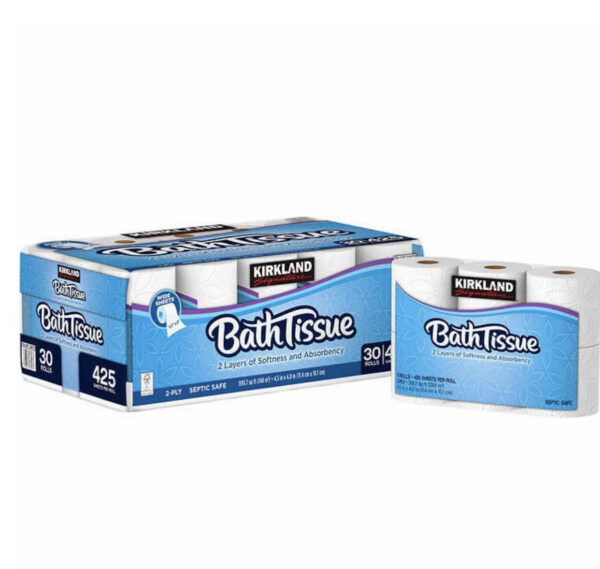 Kirkland Signature 2 Ply Bath Tissue, 30-Rolls, 425-Sheets