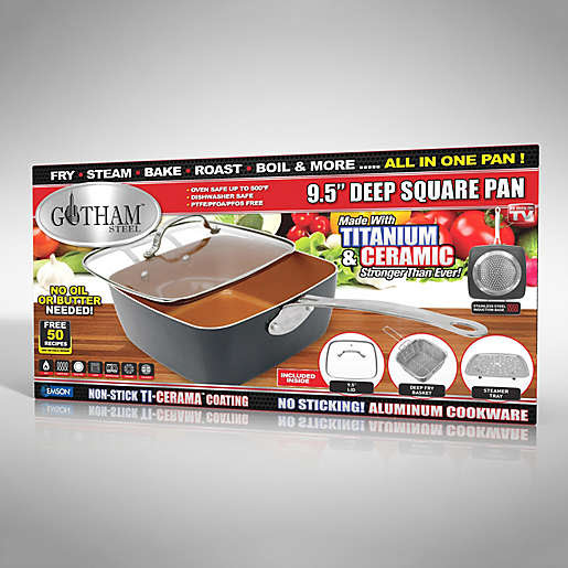 Gotham Steel 6 qt. Aluminum Ti-Ceramic Nonstick Deep Square All-in