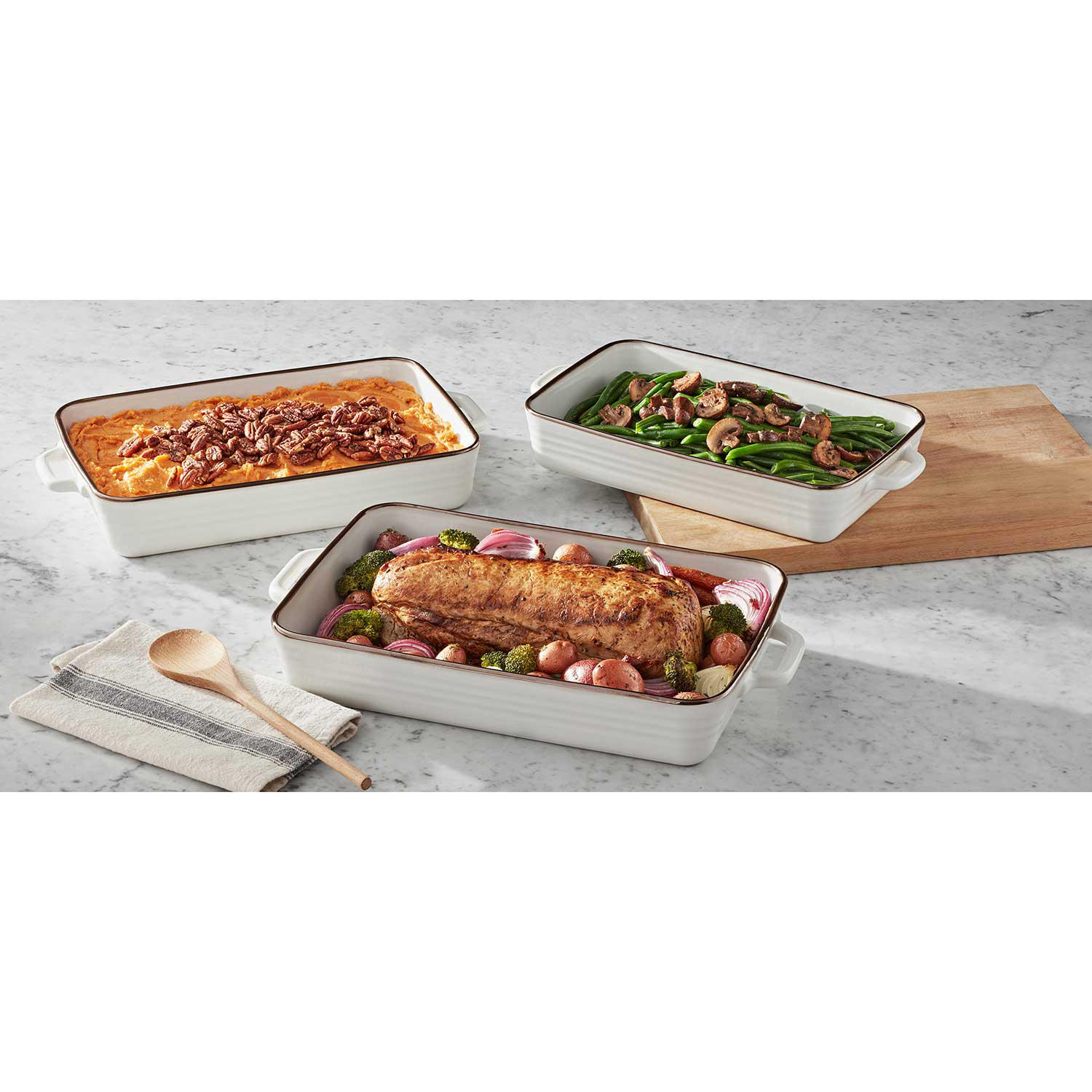 Member's Mark 3-Piece Ceramic Bakeware Set $19.98